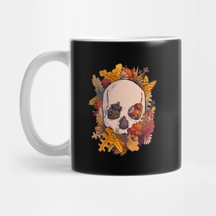 A skull within nature Mug